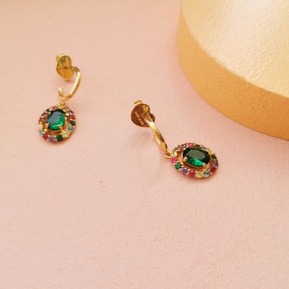 Kate Spade - Victoria Multi Color Gold Earrings - NEW - Picture 3 of 4